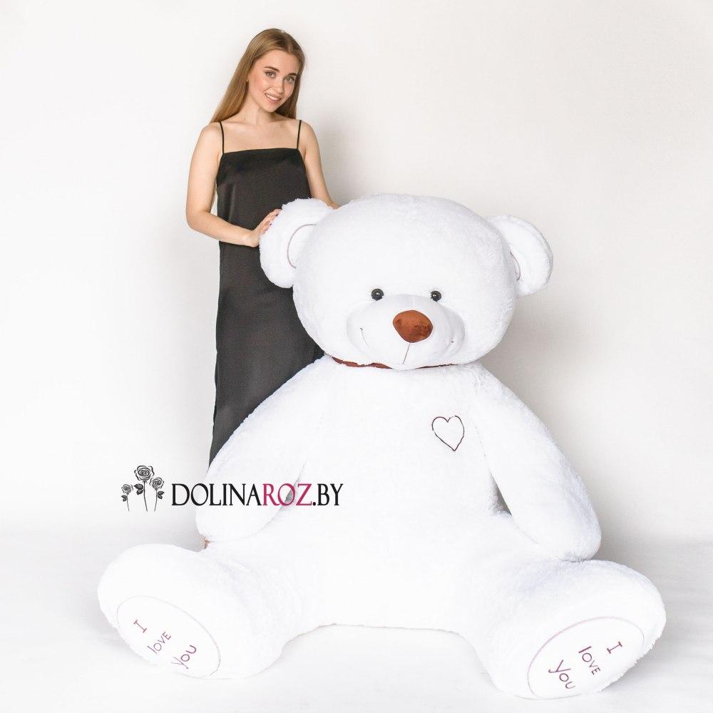 Teddy bear "Felix" white 230 cm