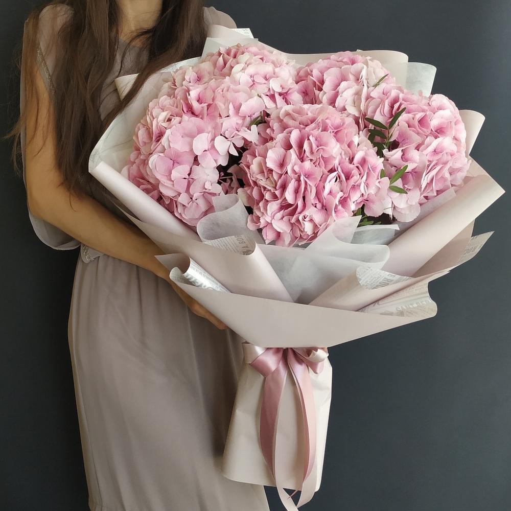 Bouquet of hydrangeas "Pink cotton wool"