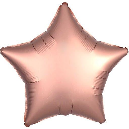 Foil balloon "Star. Rose gold"