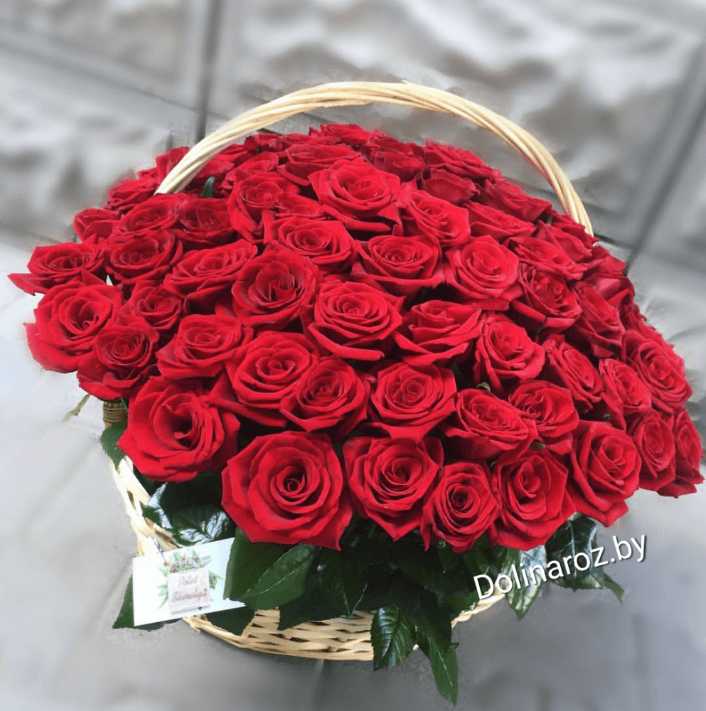 Basket "51 red roses"