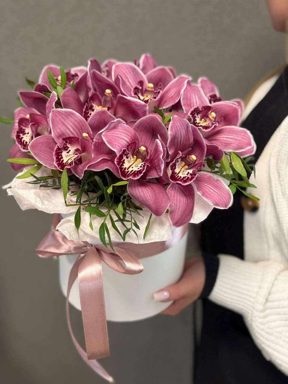 Flowers in a box "Wine"