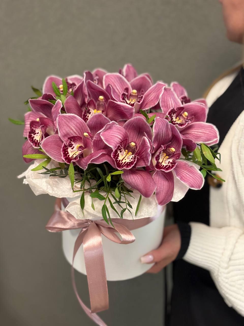 Flowers in a box "Wine"