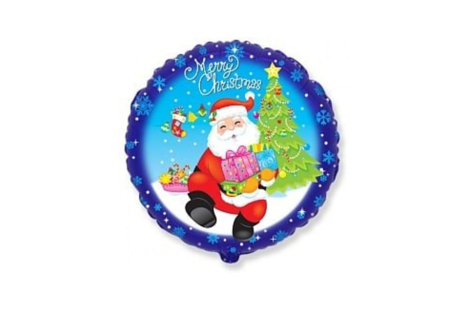 Foil balloon "Santa with gifts"