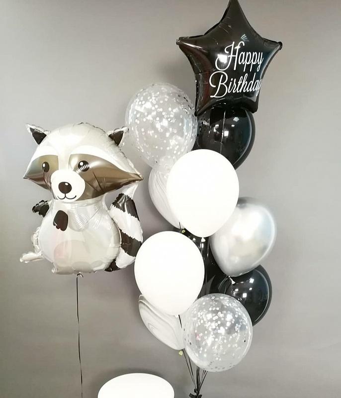 Foil balloon "Raccoon"