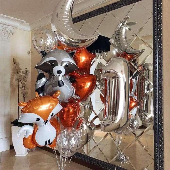 Foil balloon "Raccoon"