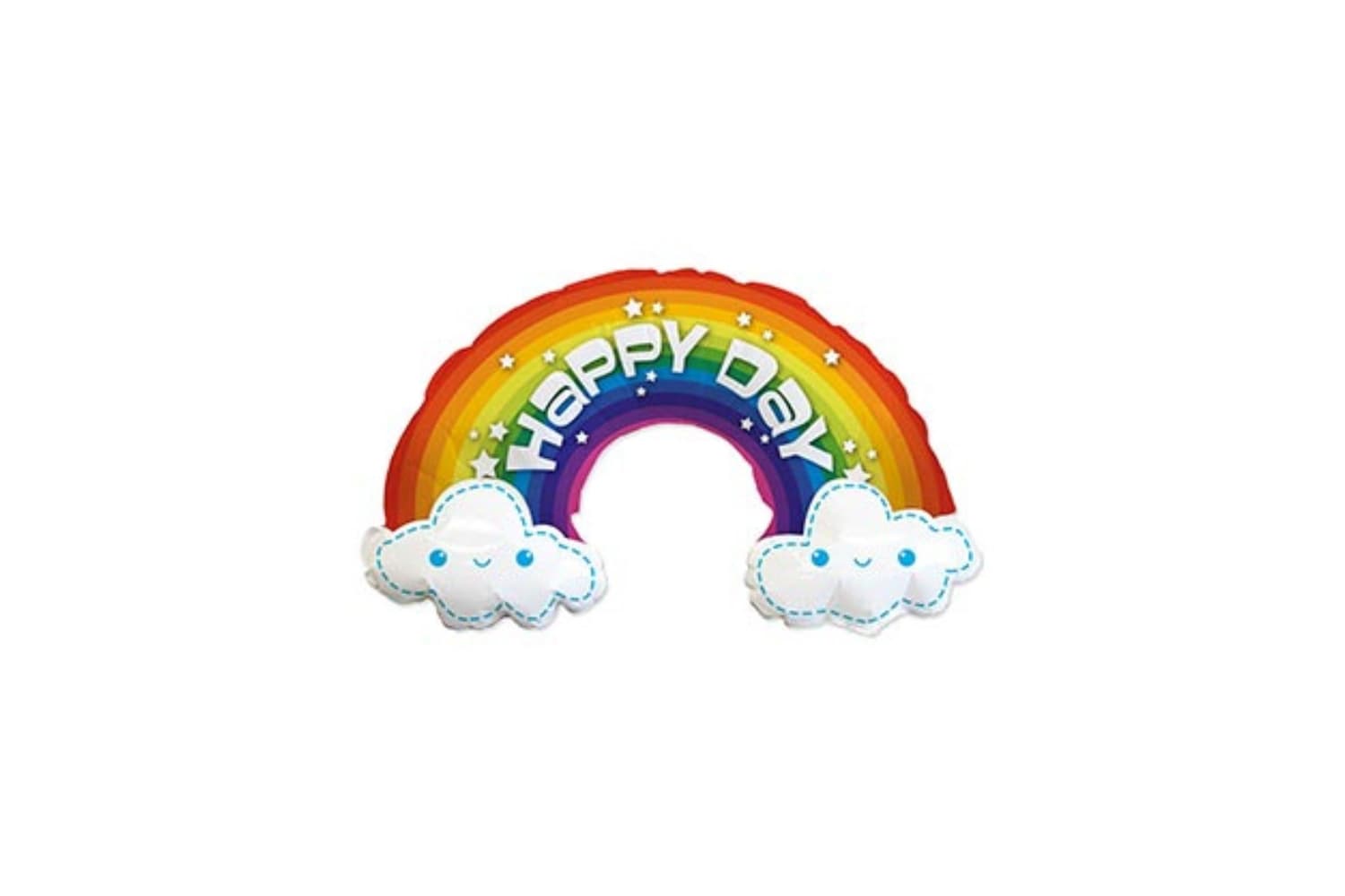 Фольгированный шар "Радуга в облаках. Happy day"
