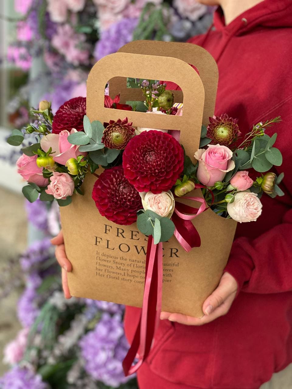 Handbag with flowers No. 5