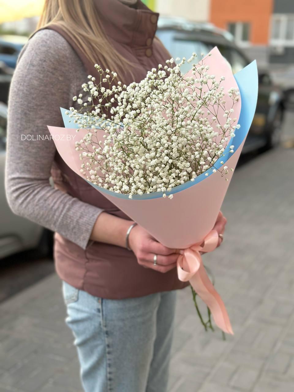 Bouquet gypsophila "Orange"