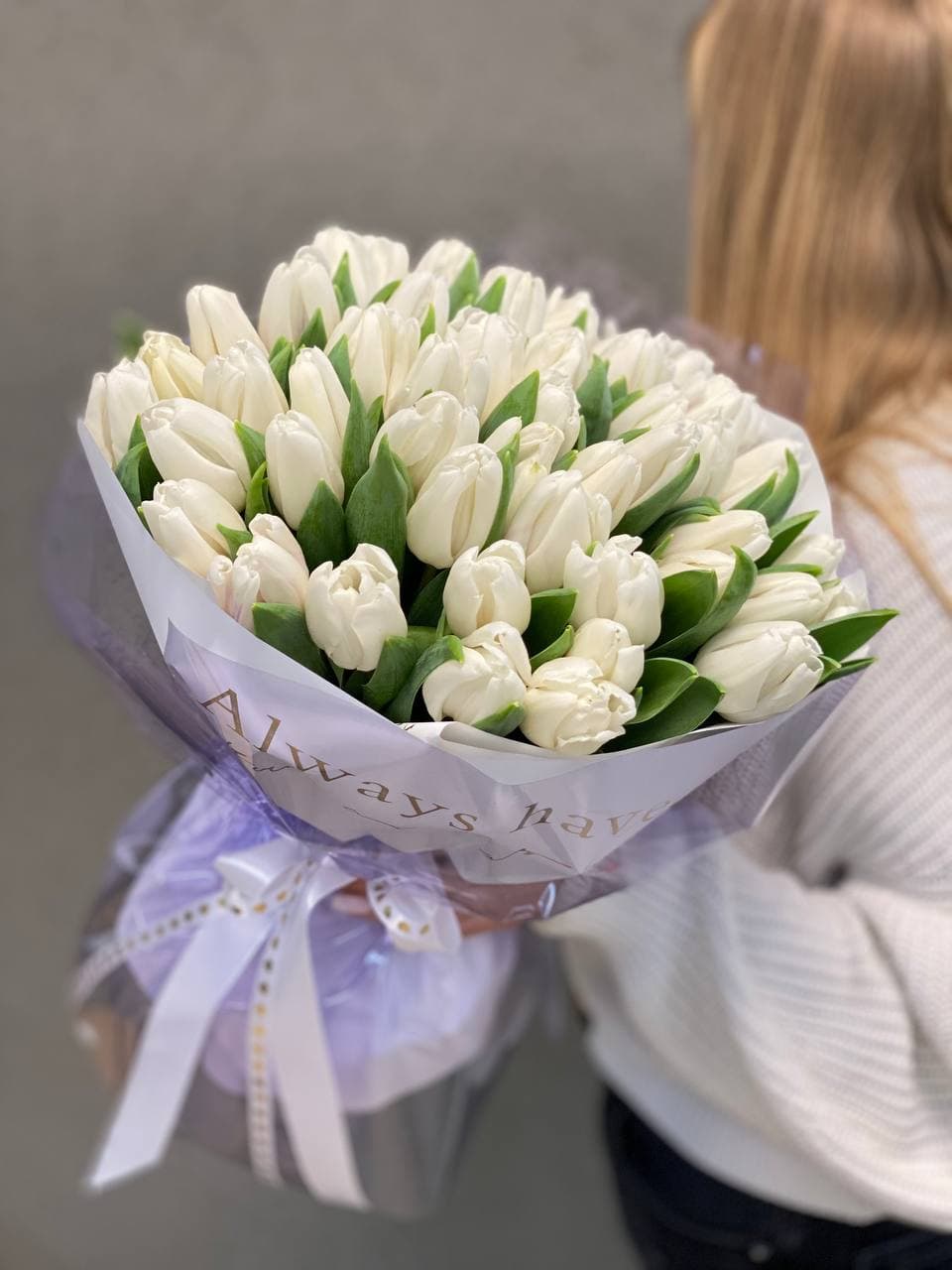 Букет тюльпанов "Воздушный поцелуй"