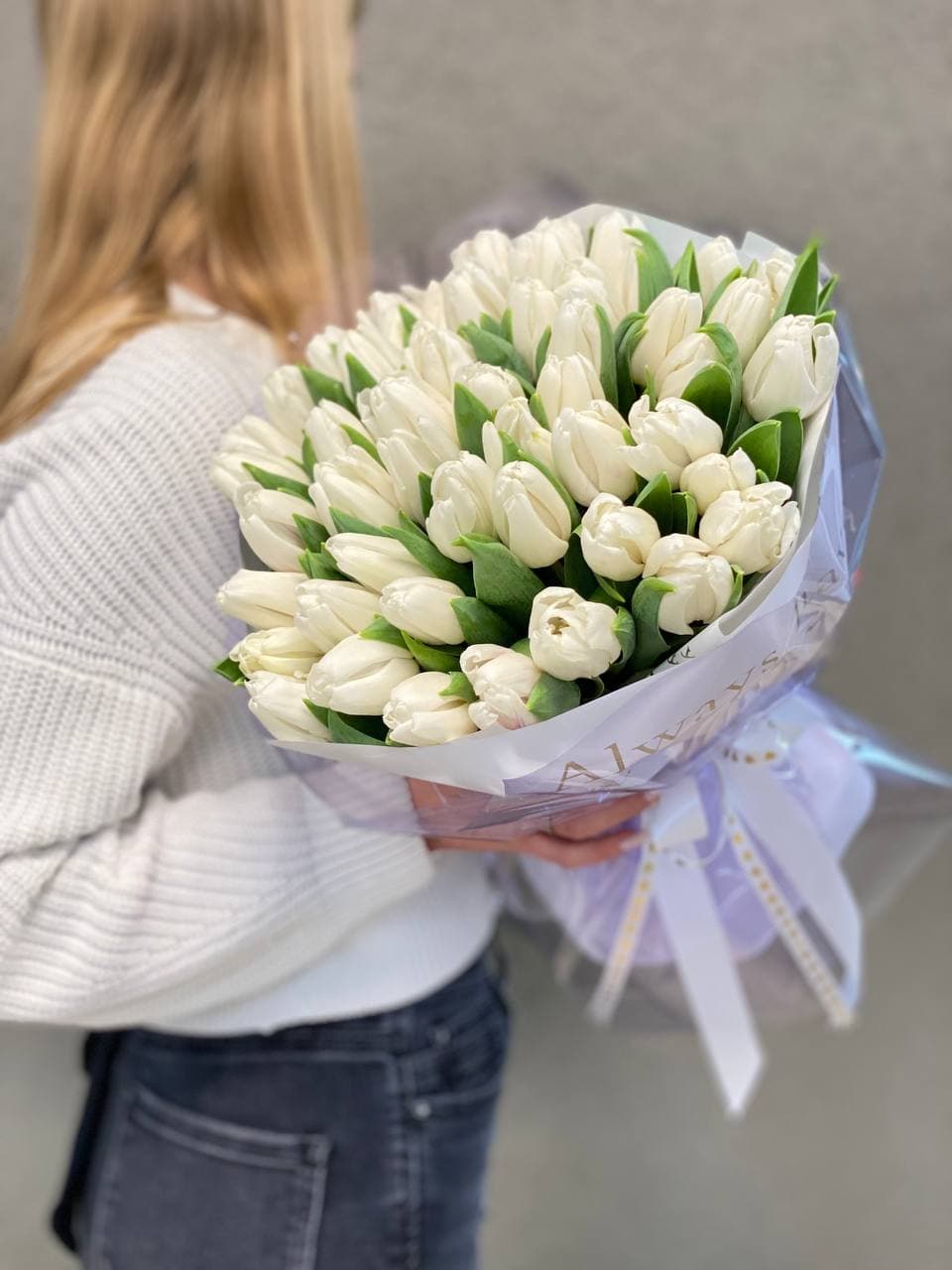 Букет тюльпанов "Воздушный поцелуй"
