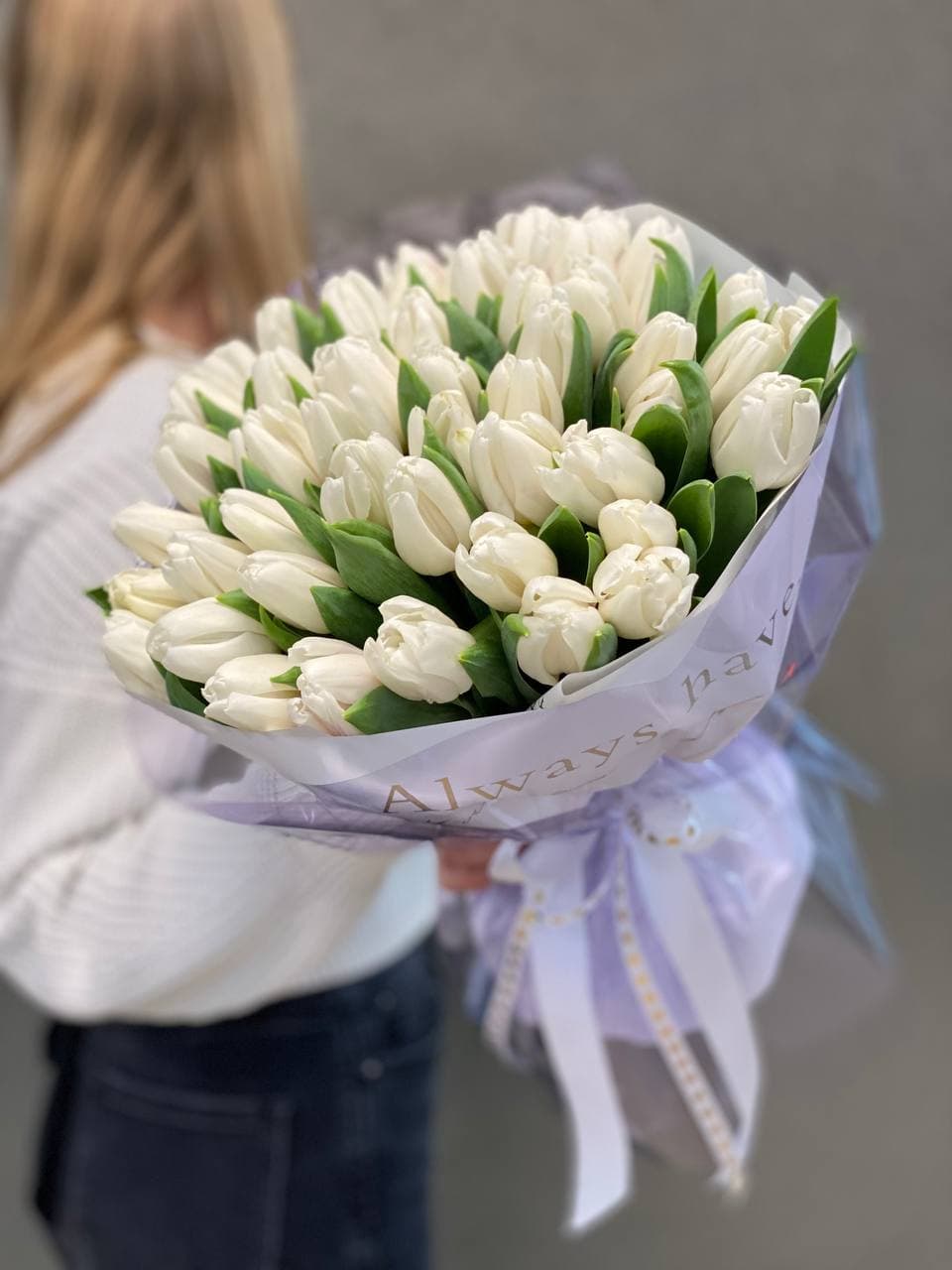 Букет тюльпанов "Воздушный поцелуй"