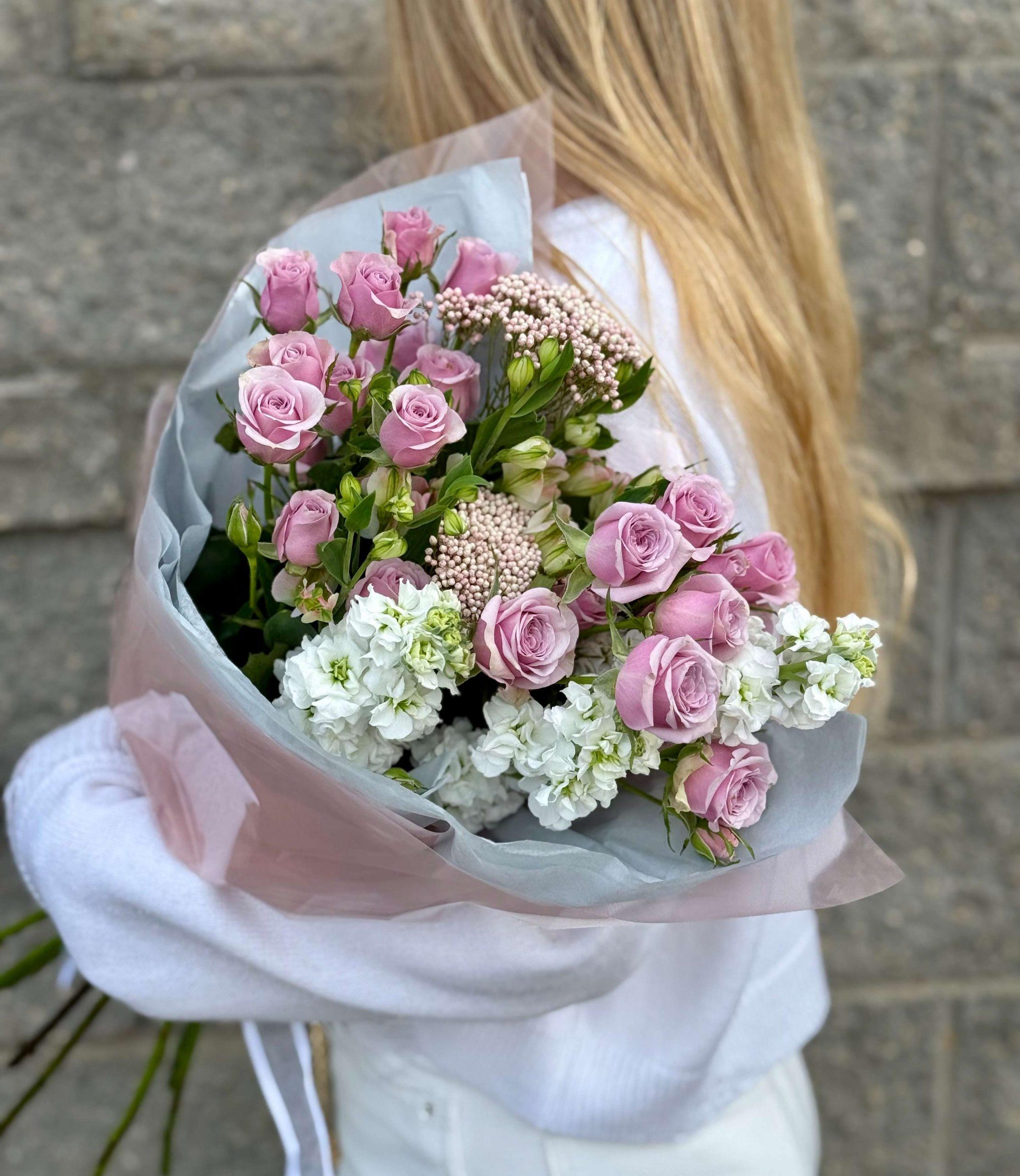 Composite bouquet "Lavender Raf"