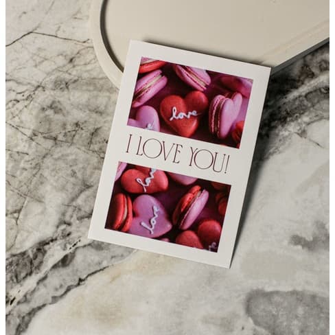 Фотокарточка "I love you! Макаруны"