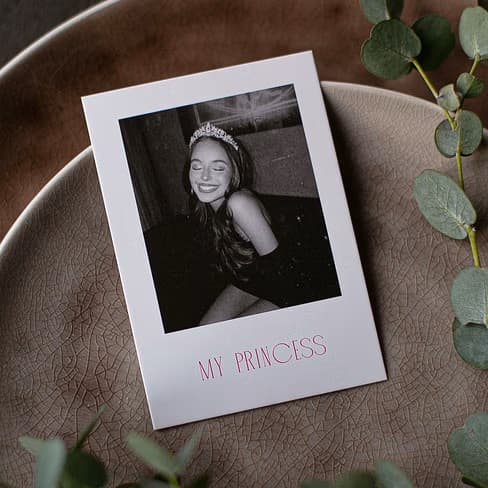 Photo card "My princess"