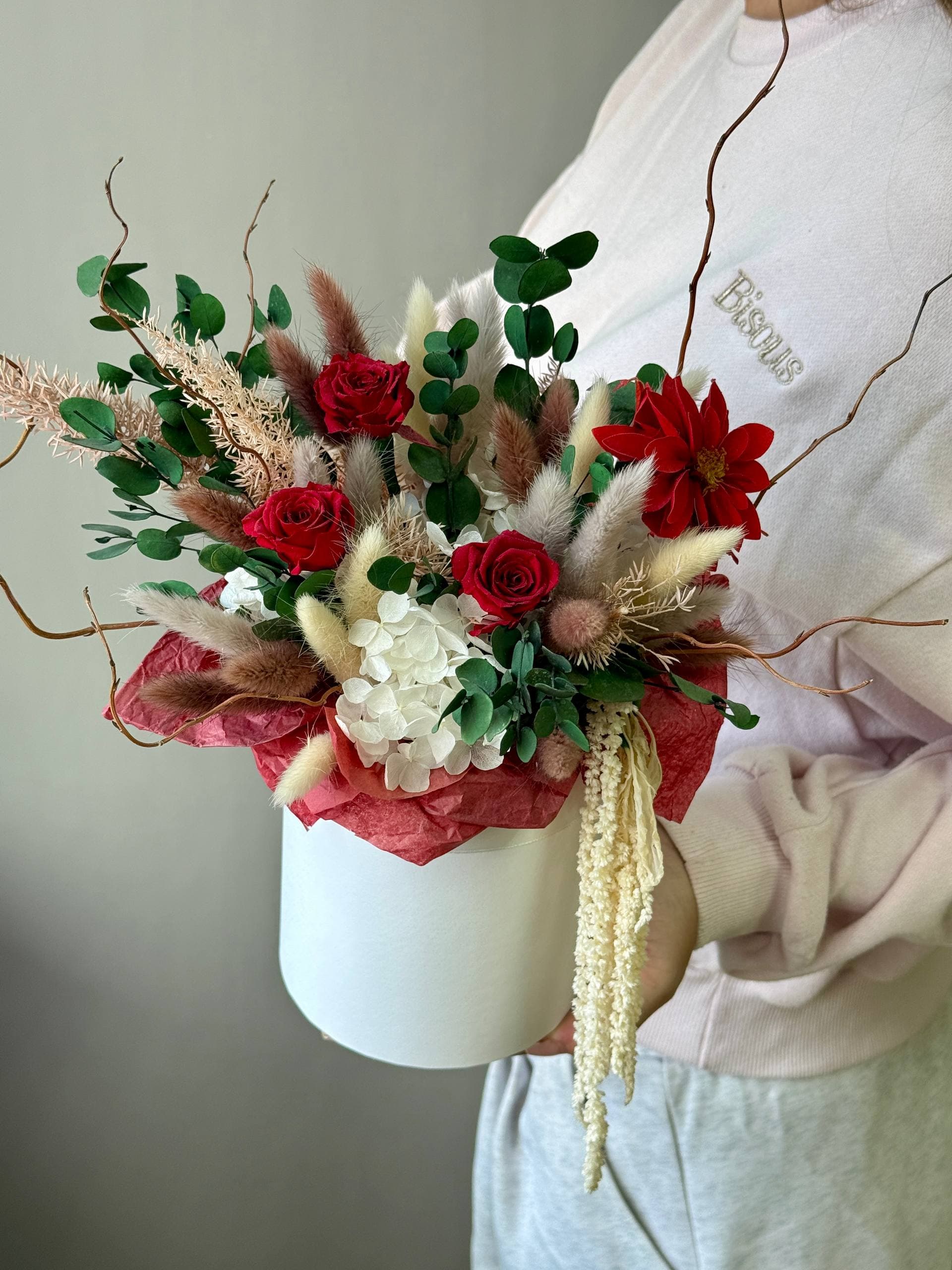 Composition of stabilized flowers and dried flowers No. 2