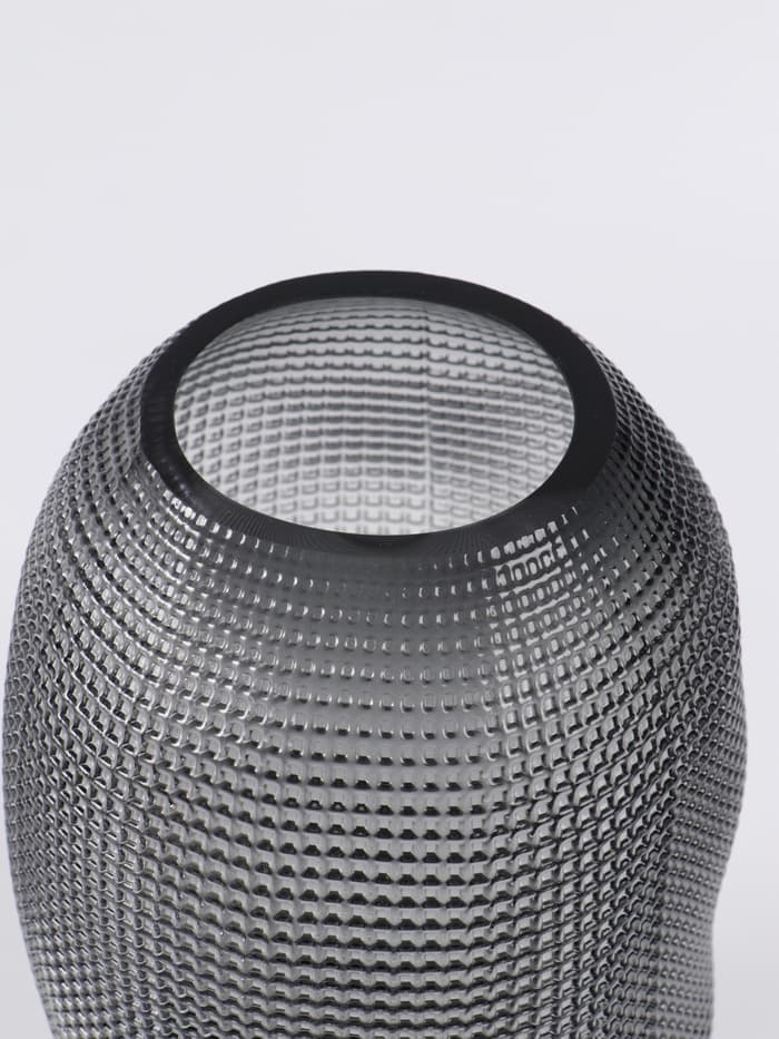 Ваза стеклянная 19*30 см, серый