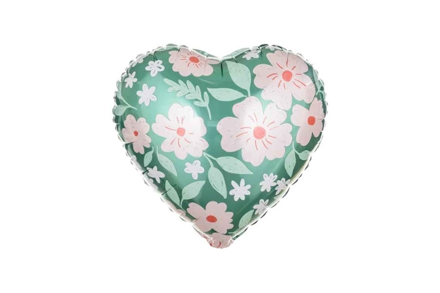 Фольгированный шар "Сердце. Цветы"