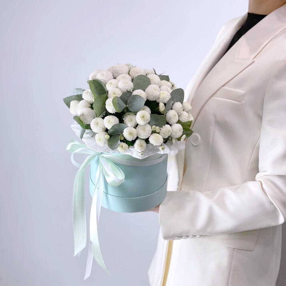 Коробка хризантем "Ньютон"