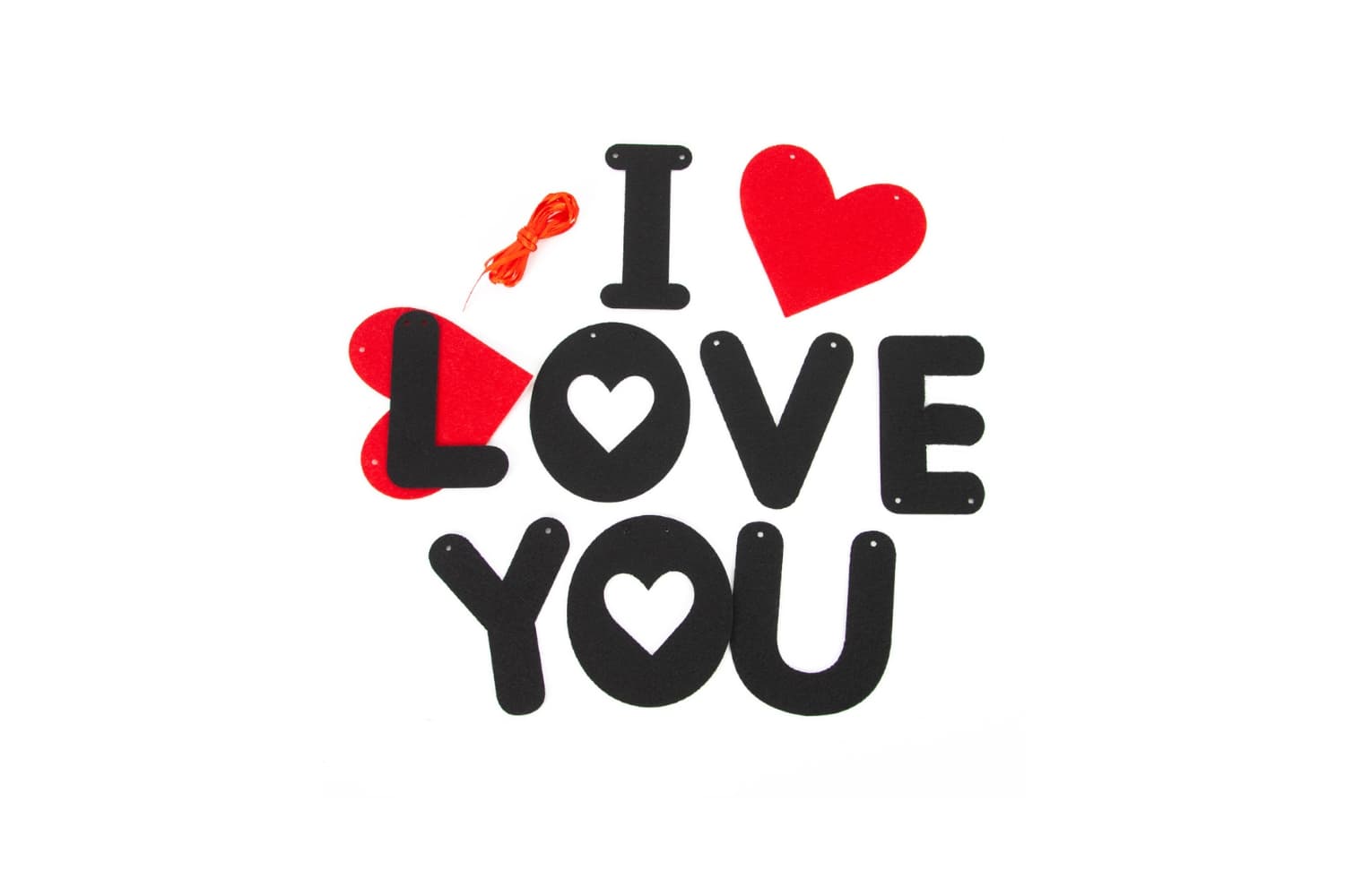 Гирлянда из фетра "I love you" 100 см