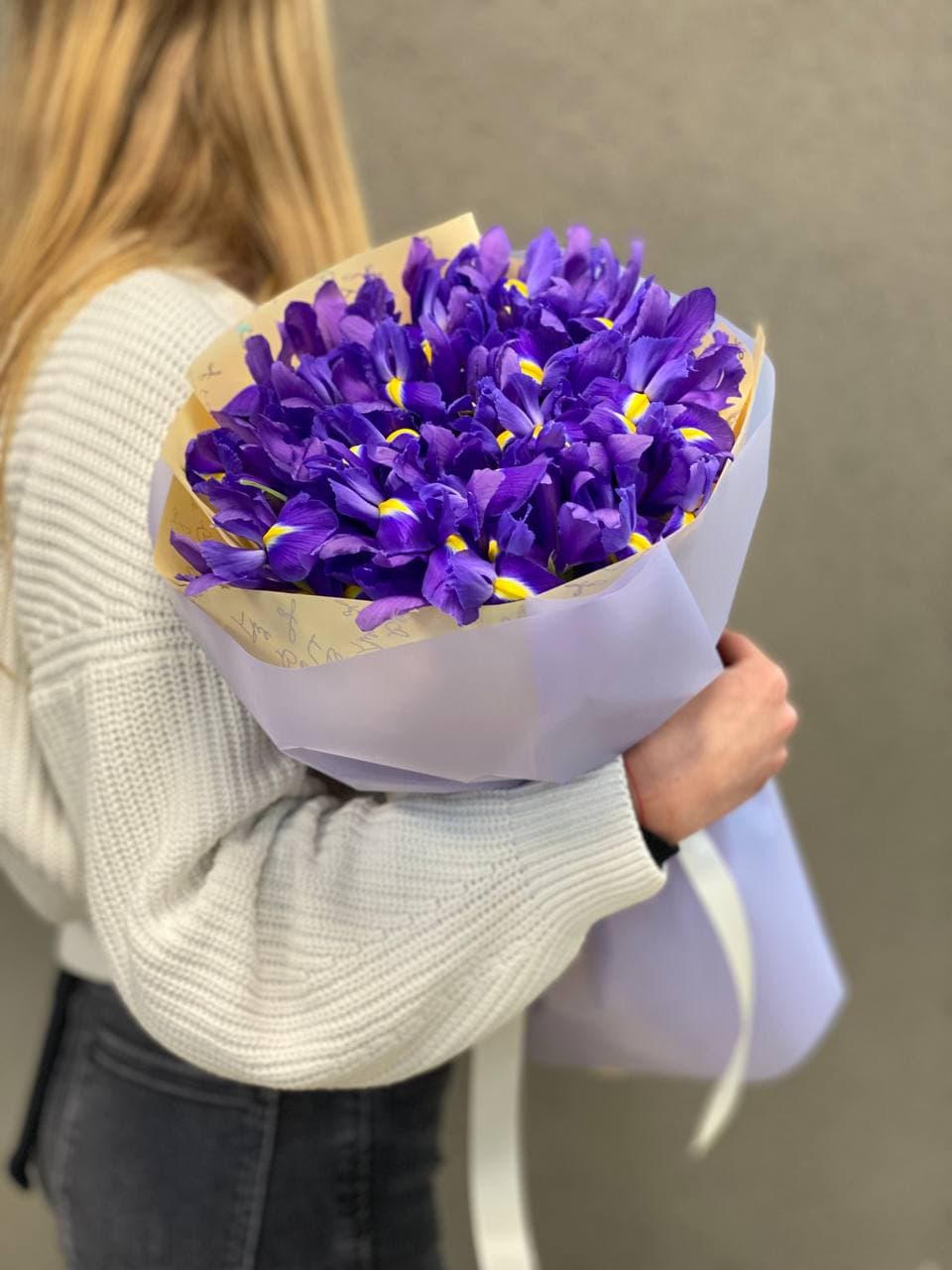 Букет ирисов "25 синих"