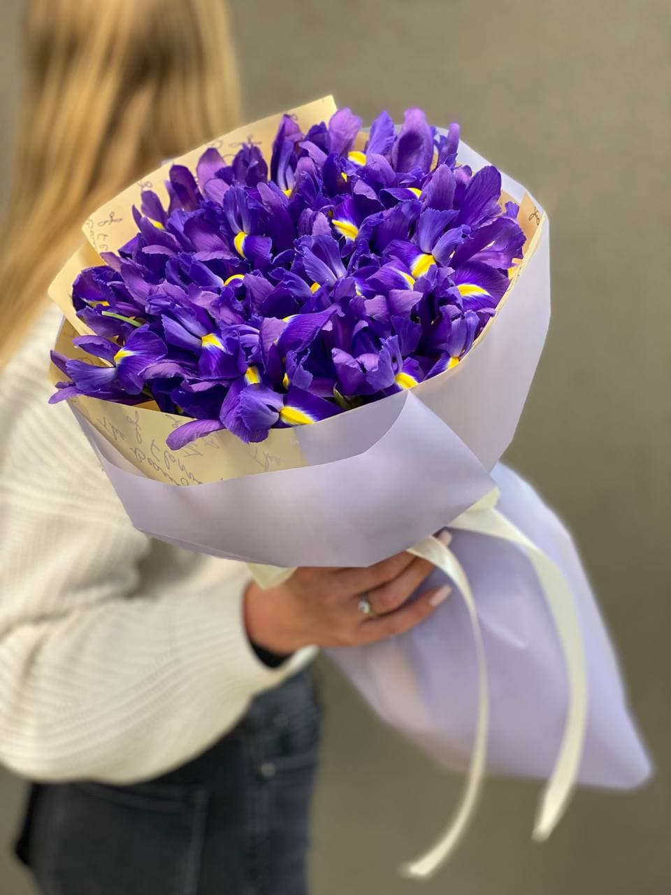 Букет ирисов "25 синих"