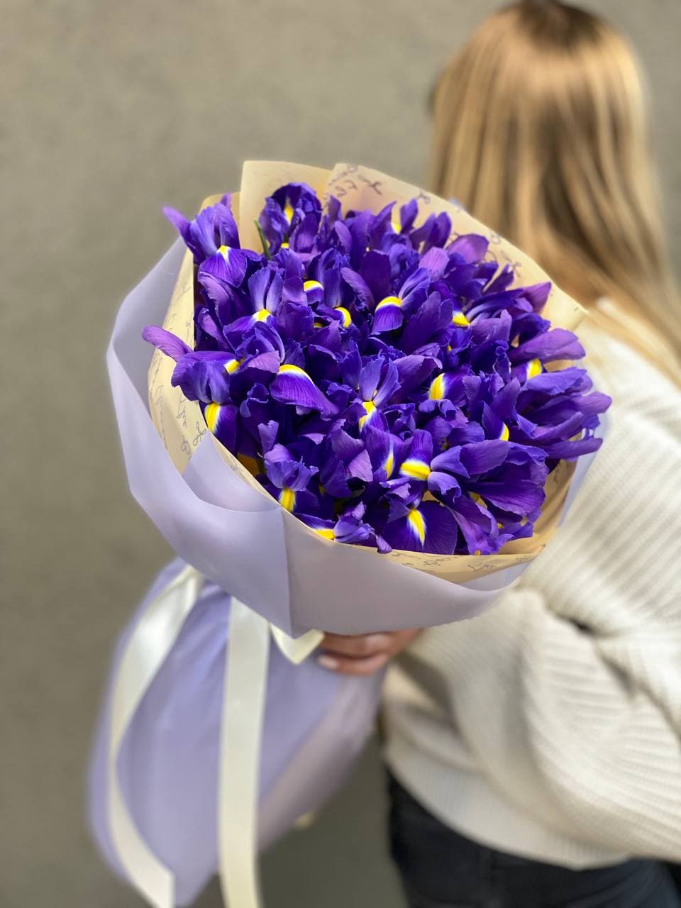 Букет ирисов "25 синих"