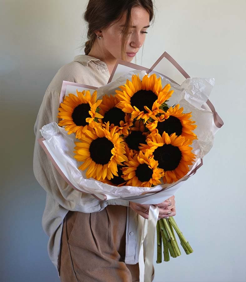 Букет подсолнухов "Для тебя"