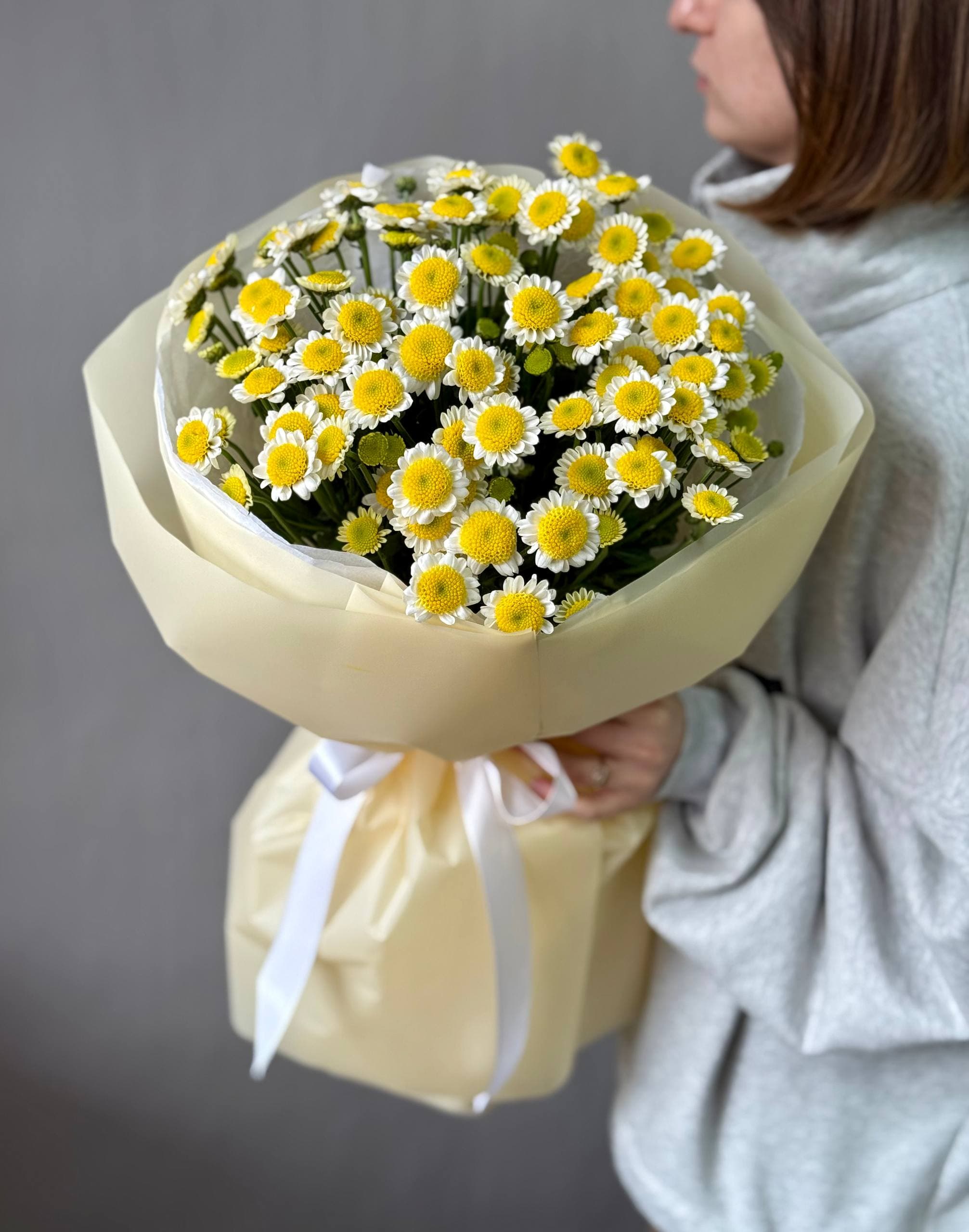 Букет хризантем "Сантини 9"