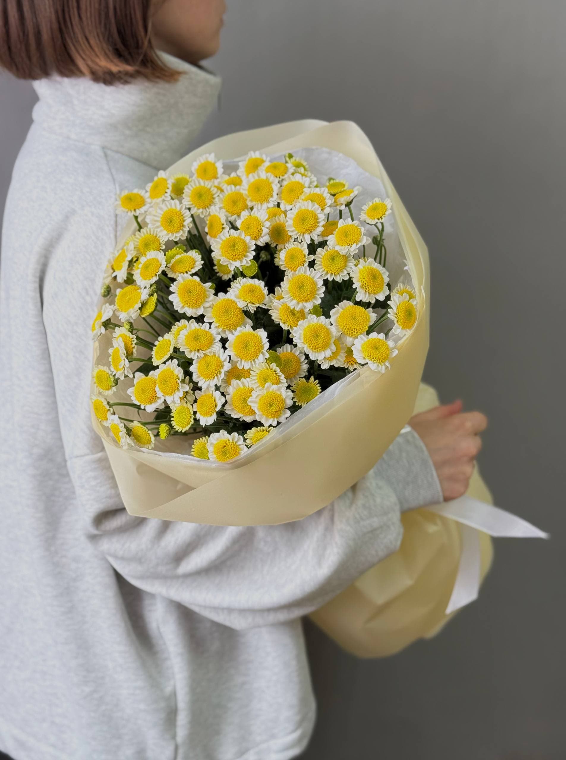 Букет хризантем "Сантини 9"