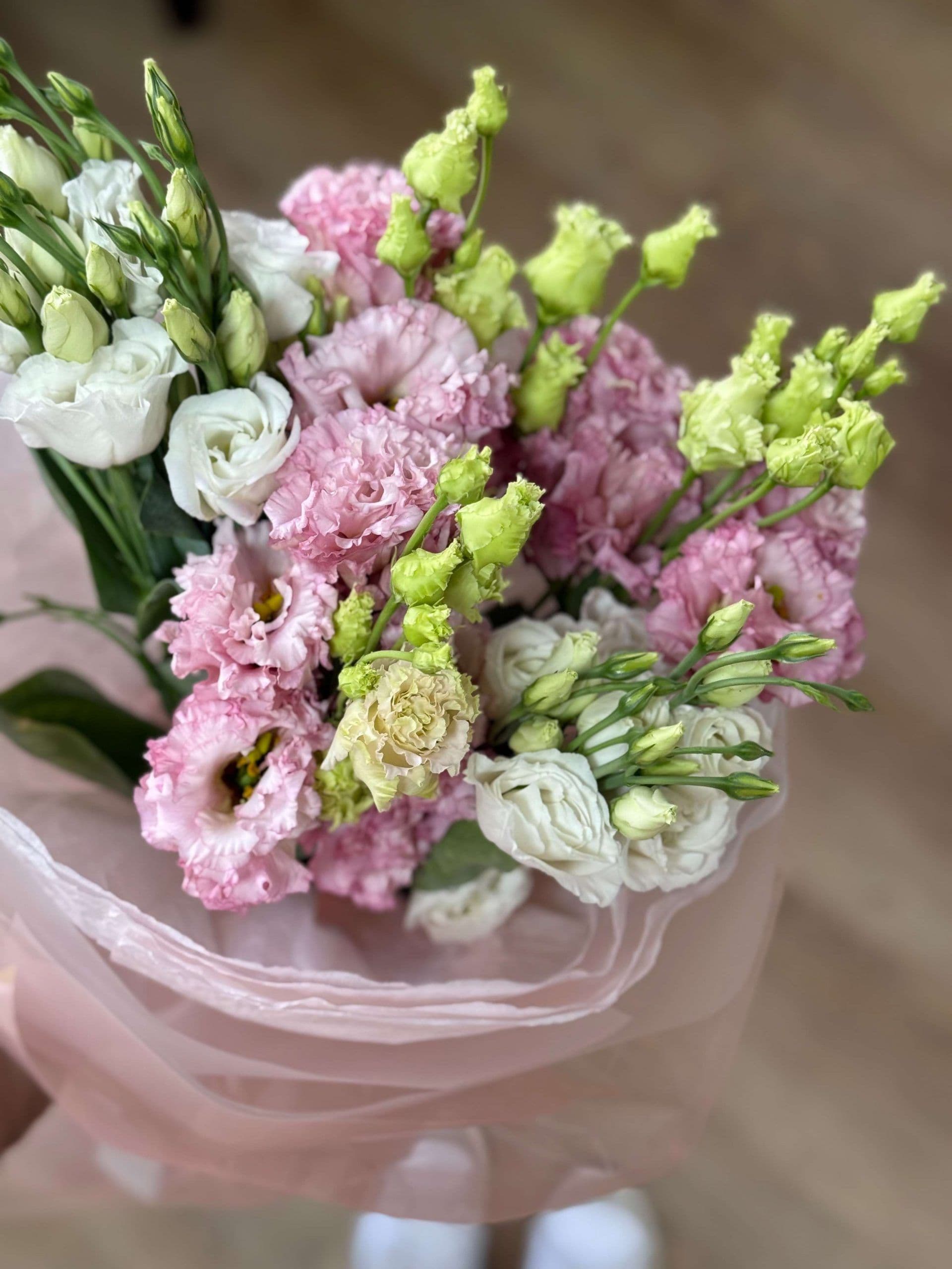Bouquet of eustoma "Milada"
