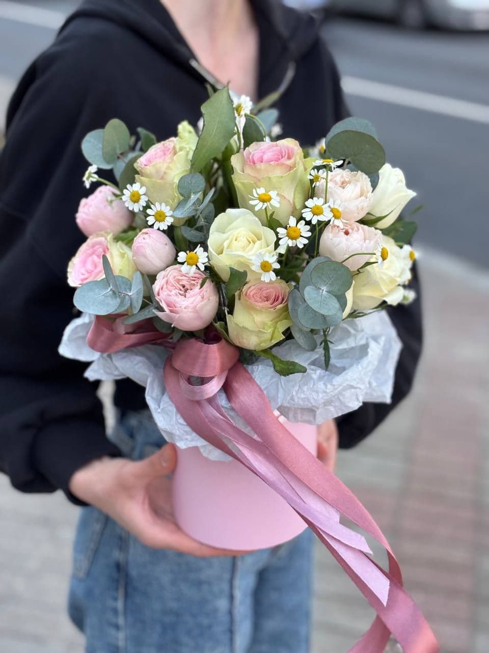 Flowers in a box "Floral Charm"