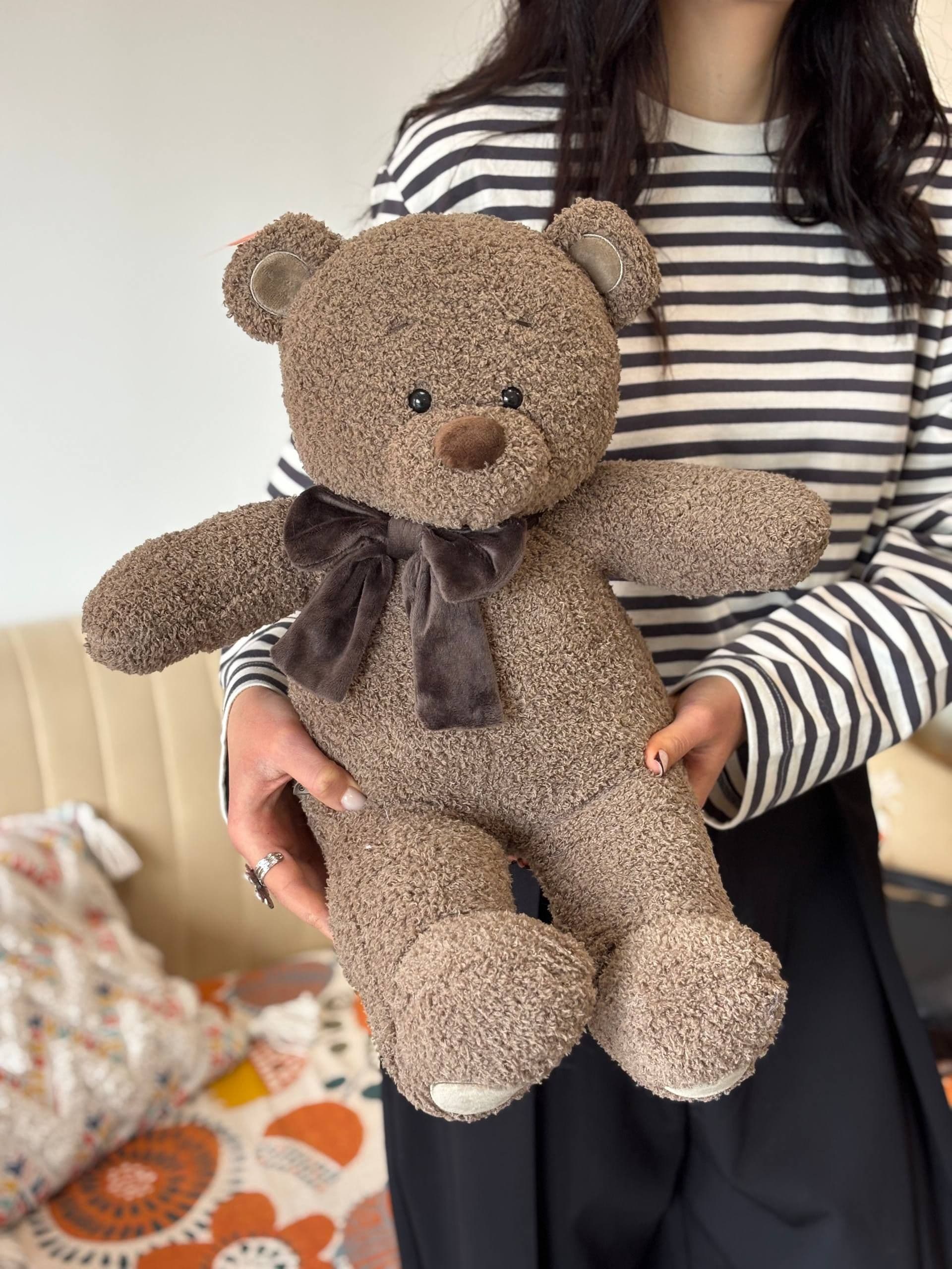 "Cody the Brown Bear with a Bow" plush toy