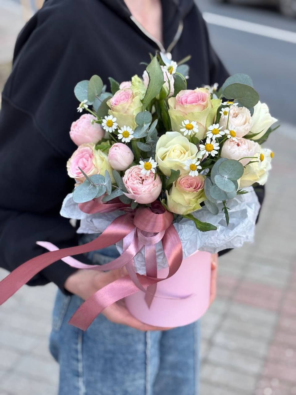 Flowers in a box "Floral Charm"