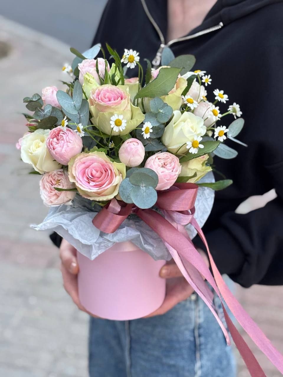 Flowers in a box "Floral Charm"