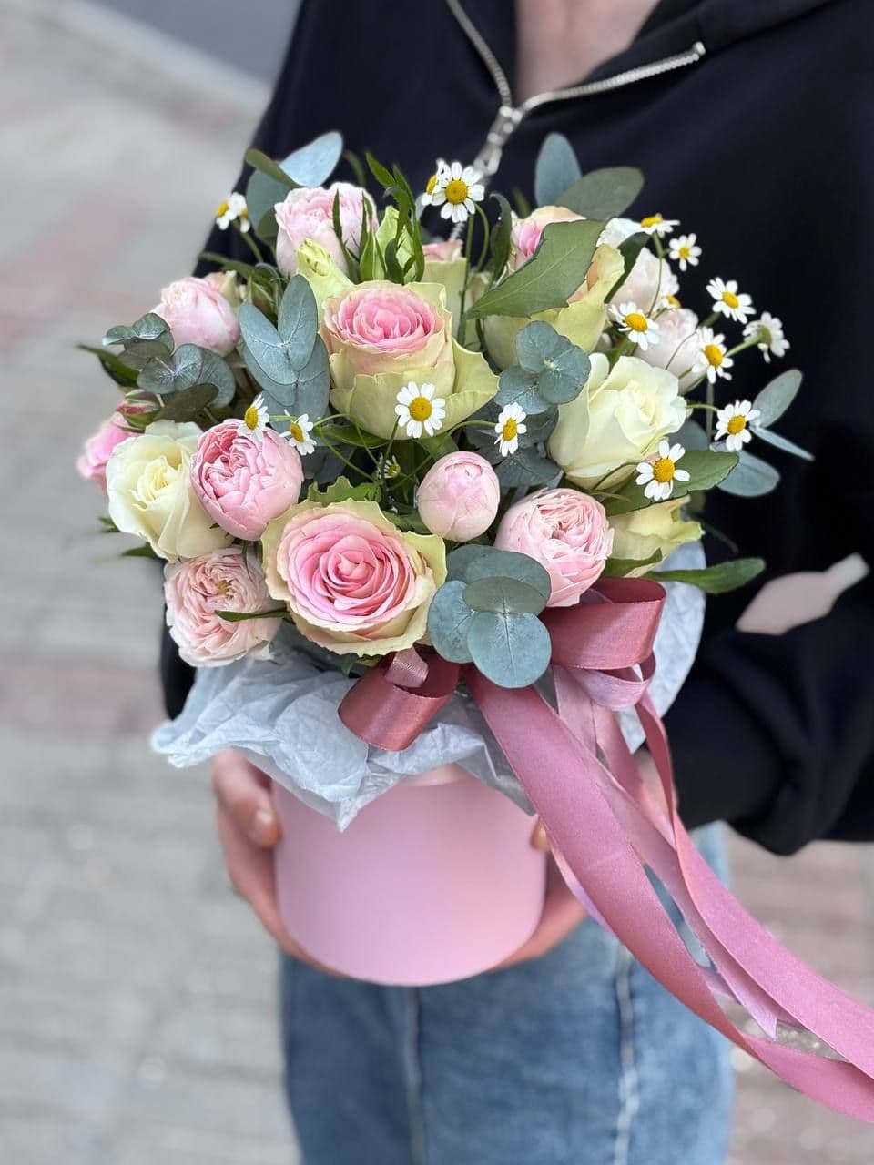 Flowers in a box "Floral Charm"
