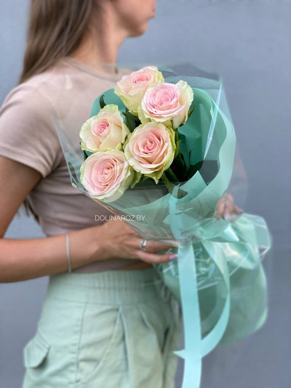 Bouquet of roses "5 pink"