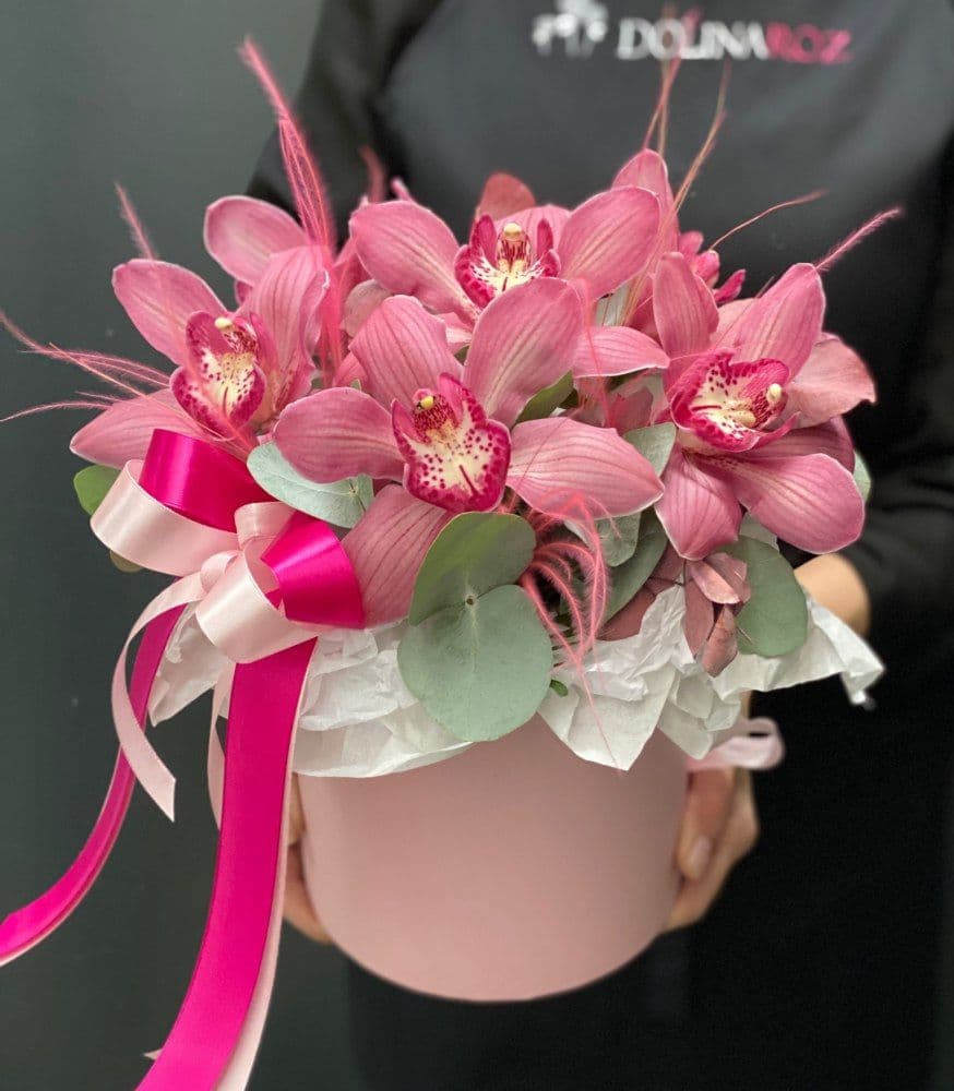 Flowers in a box "Orchid"