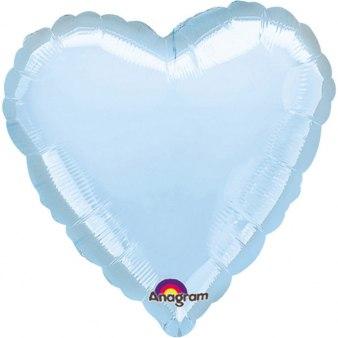 Фольгированный шар "Голубое сердце"