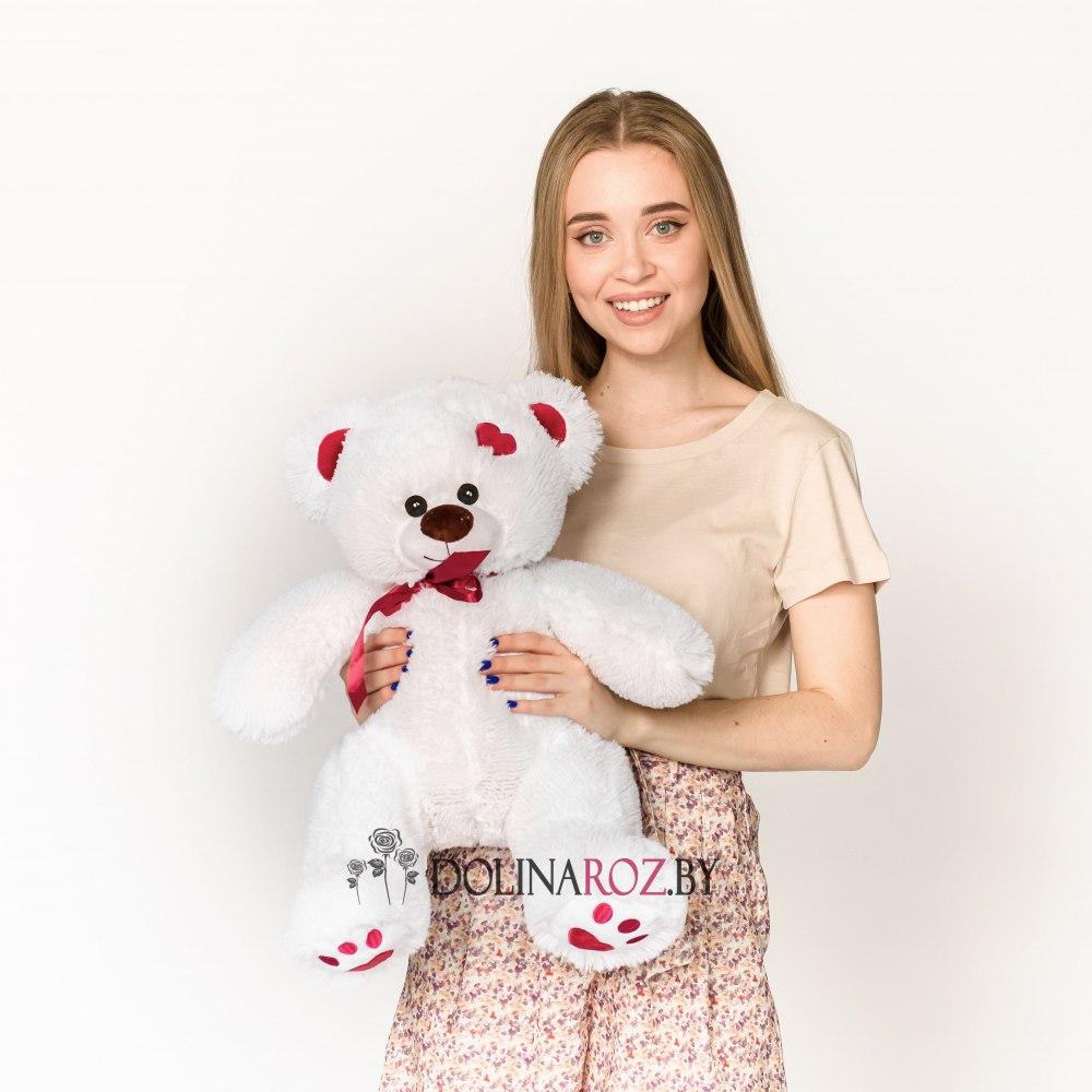 Teddy bear "Kelvin" white 65 cm
