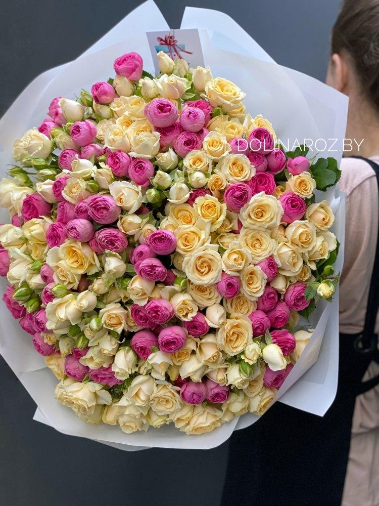 Букет кустовых роз "Латифа"