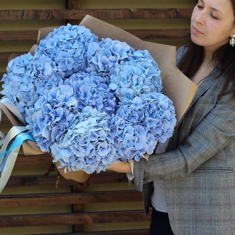 Bouquet of hydrangeas "Blue cloud"