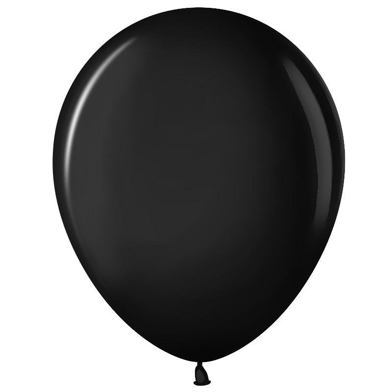 Latex balloon with helium "Black"