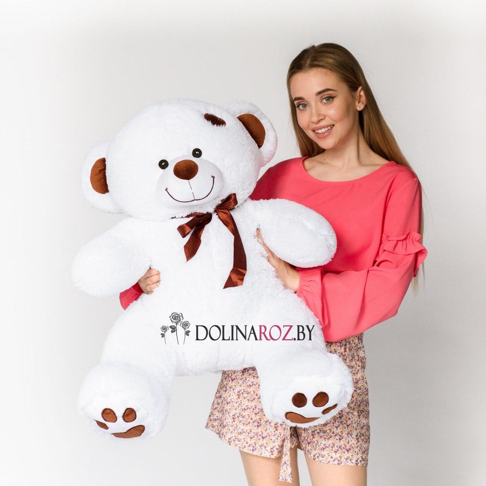 Teddy bear "Tony" white 110 cm