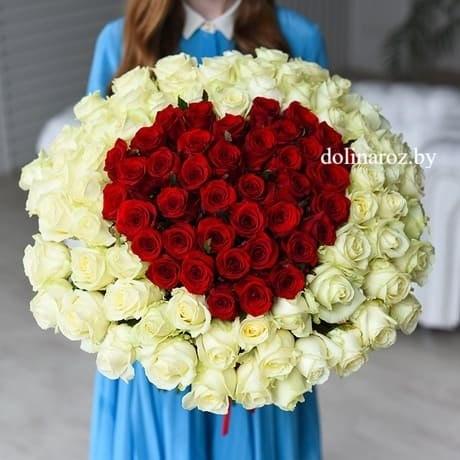 Bouquet of roses "Love with an accent"