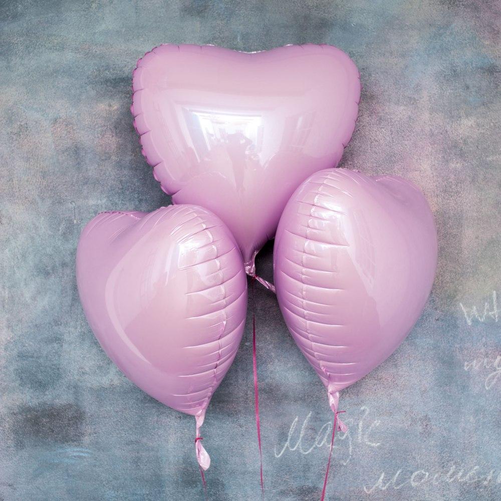 Foil balloon "Paint pink heart"