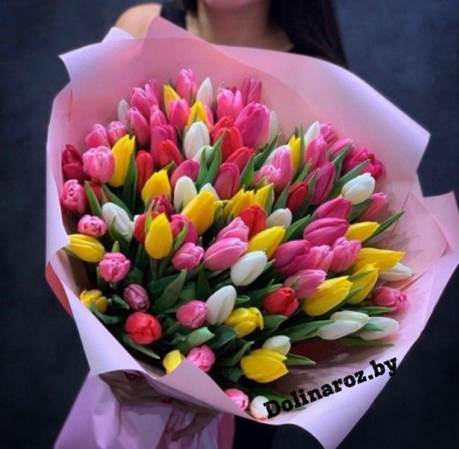 Bouquet of tulips "Let's mix"