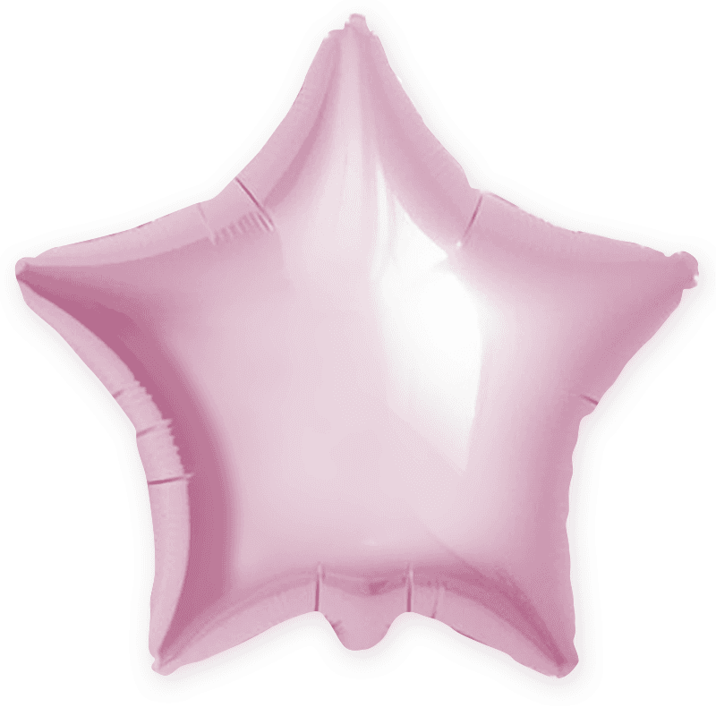 Фольгированный шар "Нежно-розовая звезда"