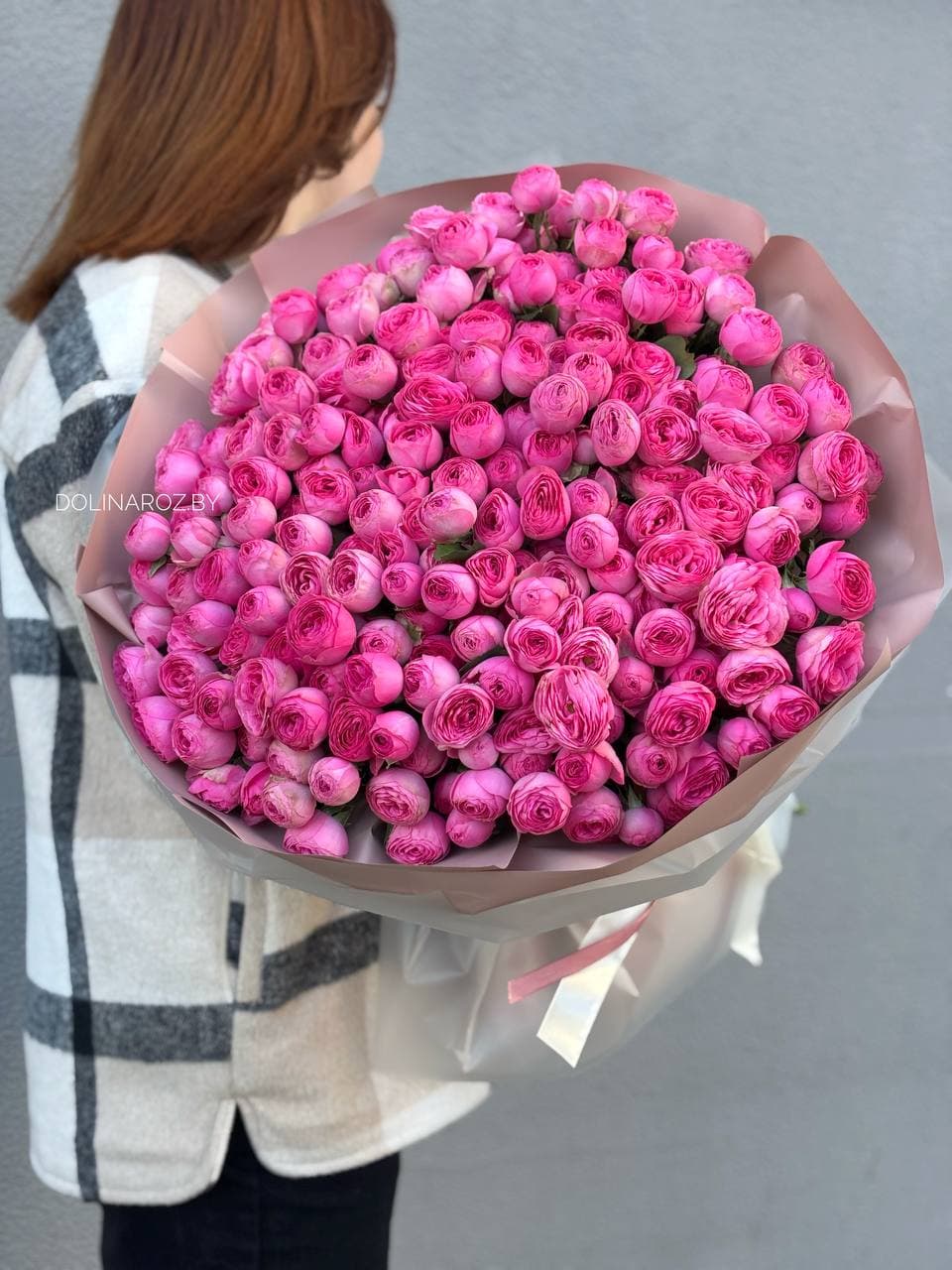 Букет кустовых роз "Пионовидное облако"