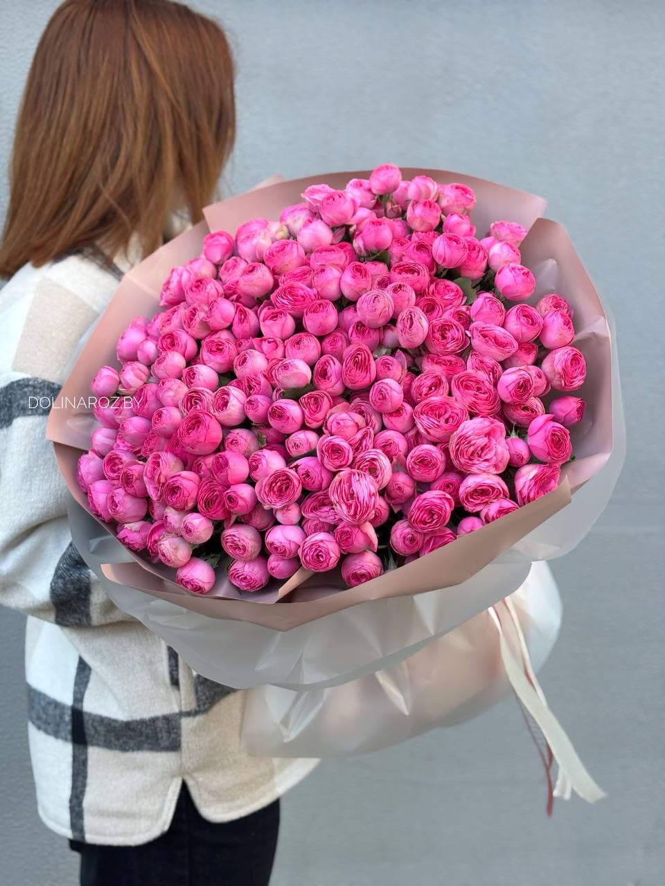 Букет кустовых роз "Пионовидное облако"