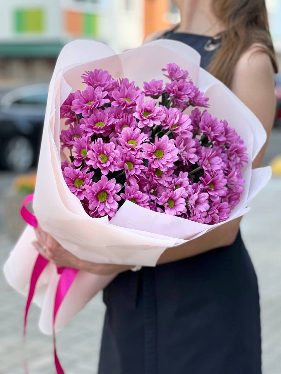 Bouquet of chrysanthemums "Bright"